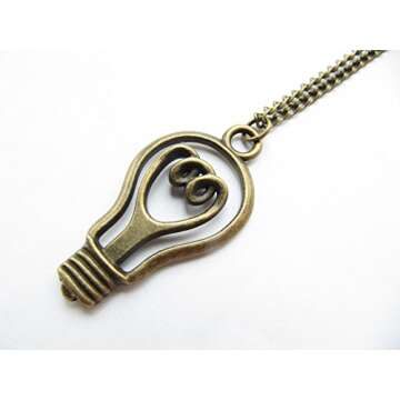 Captivating Large Light Bulb Necklace for Bright Ideas