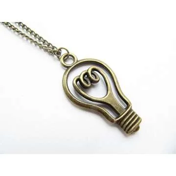 Captivating Large Light Bulb Necklace for Bright Ideas