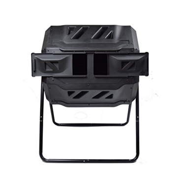 MaxWorks 80699 Compost Bin Tumbler 42 Gallon Dual Chamber