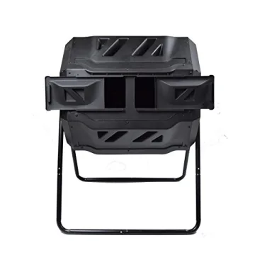 MaxWorks 80699 Compost Bin Tumbler 42 Gallon Dual Chamber
