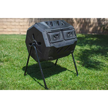 MaxWorks 80699 Compost Bin Tumbler 42 Gallon Dual Chamber