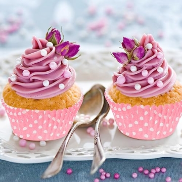 Vibrant Polka Dot Cupcake Liners, 100ct Non-Stick Baking Cups