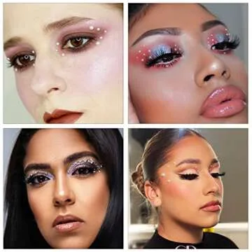 HINABTRU Rhinestones & Pearls Craft Set - 4155 Pieces