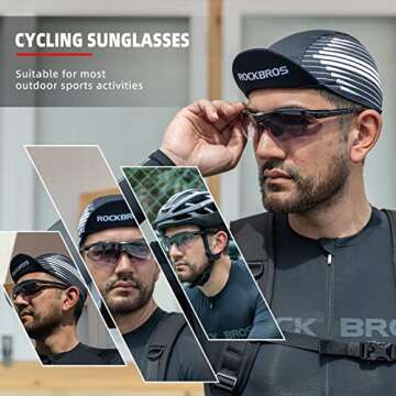 ROCKBROS Photochromic Sports Sunglasses - Versatile Cycling and Sports Glasses