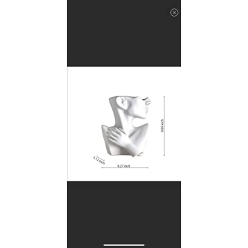 Funsoba Elegant White Ceramics Vase for Stunning Home Decor