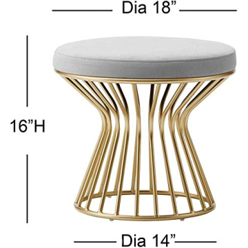 Elegant Velvet Ottoman Footrest for Modern Homes