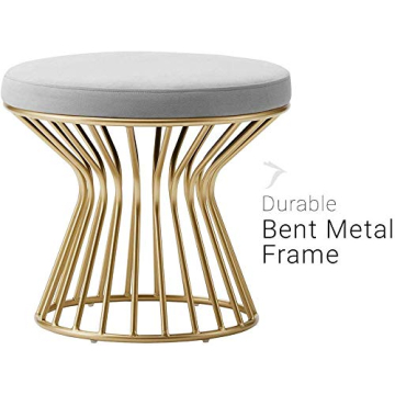 Elegant Velvet Ottoman Footrest for Modern Homes