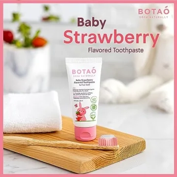 BOTAO EWG Verified Strawberry Toothpaste for Toddlers