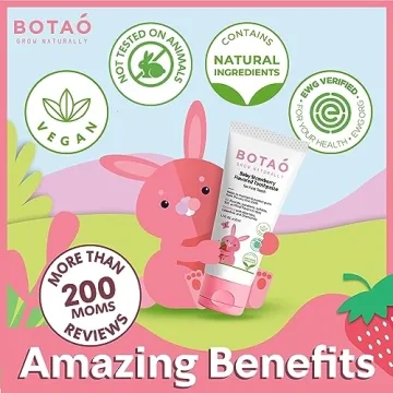 BOTAO EWG Verified Strawberry Toothpaste for Toddlers