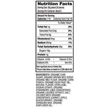 YumEarth Organic Gluten Free Strawberry Licorice Snack Packs - Allergy Friendly, Gluten Free, Non-GM...