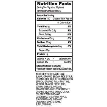 YumEarth Organic Gluten Free Strawberry Licorice Snack Packs - Allergy Friendly, Gluten Free, Non-GM...