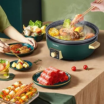 Topwit Shabu Shabu Pot 5L with Adjustable Power Control