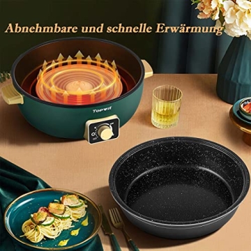 Topwit Shabu Shabu Pot 5L with Adjustable Power Control