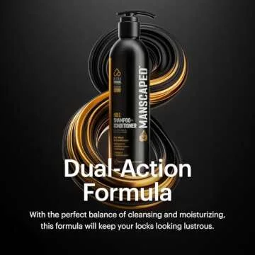 MANSCAPED® 2 In 1 Shampoo & Conditioner, UltraPremium Formula Infused with Sea Kelp, Coconut Water, Aloe for Nourishing and Hydrating Hair (16 oz), 2 Pack