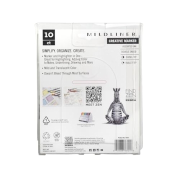 Zebra Pen Mildliner Double Ended Highlighter Set with No Bleed