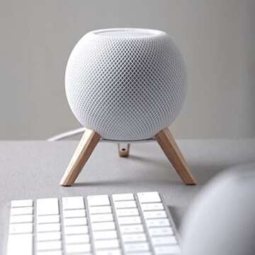 balolo Real Wood Tripod for HomePod Mini (White Oak)