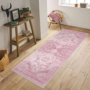 Adiva Machine Washable Non-Slip Area Rug for Every Room