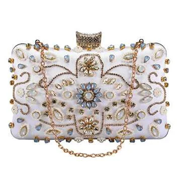 Clocolor Crystal Clutch Purse for Stunning Evenings