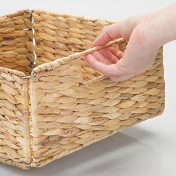 mDesign Woven Storage Bins - Stylish Organization for Home