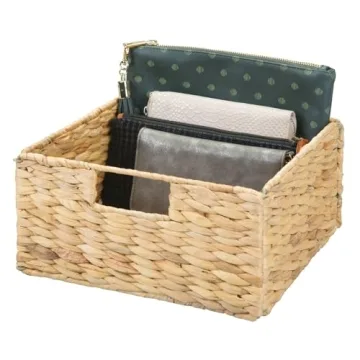 mDesign Woven Storage Bins - Stylish Organization for Home