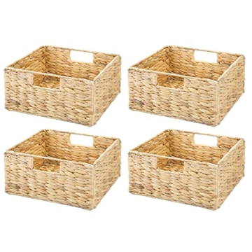 mDesign Woven Storage Bins - Stylish Organization for Home