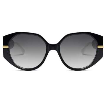 SOJOS Trendy Round Sunglasses for Women UV400 Protection