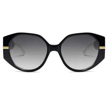 SOJOS Trendy Round Sunglasses for Women UV400 Protection