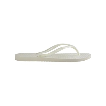 Havaianas Women's Slim Flip Flop, White, 7/8W