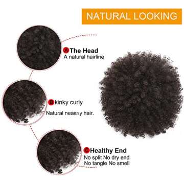 CeciNill Afro Drawstring Ponytail for Women