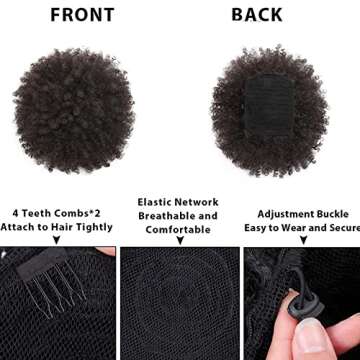 CeciNill Afro Drawstring Ponytail for Women