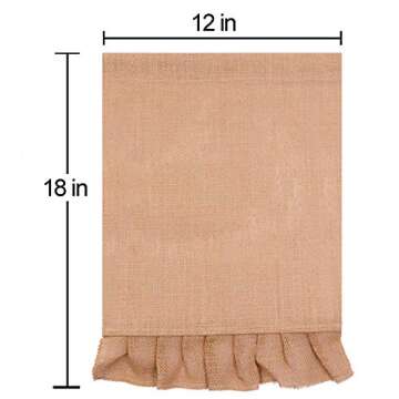 HiGift Blank Burlap Garden Flag - DIY Seasonal Decor