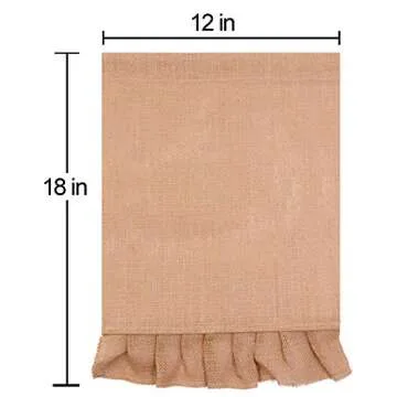 HiGift Blank Burlap Garden Flag - DIY Seasonal Decor