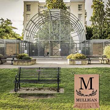 HiGift Blank Burlap Garden Flag - DIY Seasonal Decor