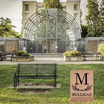 HiGift Blank Burlap Garden Flag - DIY Seasonal Decor