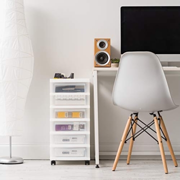 IRIS Medium 6-Drawer Cart with Organizer Top for Storage Solutions