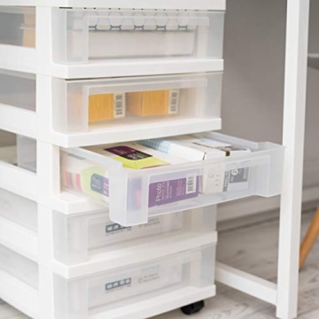 IRIS Medium 6-Drawer Cart with Organizer Top for Storage Solutions