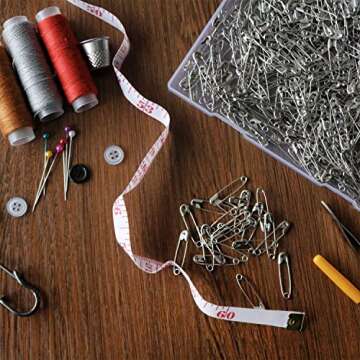 2000Pieces -Safety Pins, 1.1 inch 28mm Safety Pins Bulk Metal .Small Safety Pins Sewing Accessories Kit for Baby Clothing Jewelry Making