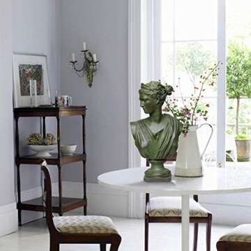 Beonueni 12 Inch Roman Goddess of Wisdom Bust Statue Gypsum Statue Replica Sculpture Figurine Home Decor Resin Crafts for Sketch Practice Artist (Vintage Green)