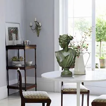 Beonueni 12 Inch Roman Goddess of Wisdom Bust Statue Gypsum Statue Replica Sculpture Figurine Home Decor Resin Crafts for Sketch Practice Artist (Vintage Green)