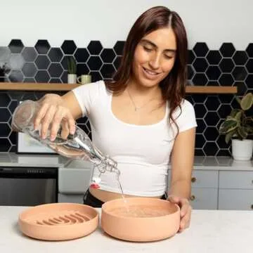 Durable No Spill Dog Bowl - Versatile Silicone Pet Dish