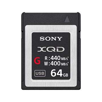 Sony Professional XQD G Series 64GB Memory Card (QDG64E/J) 2-Pack