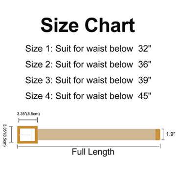 YUCFOREN Women Skinny Dress Belt, Fashion Straw Woven Elastic Stretch Waist Band Wood Buckle Belt
