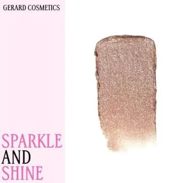 Gerard Cosmetics Glitter Lipstick (Hollywood Blvd), Nude Pink Lipstick with Sparkling Metallic Glitter, Long Lasting, Smooth Formula, Highly Pigmented Opaque Color, Cruelty Free & Made in USA