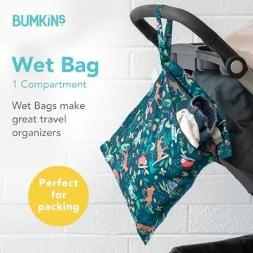Bumkins Waterproof Wet Bag: Ideal for Baby, Travel, Pool