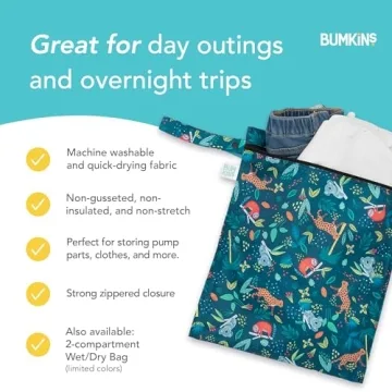 Bumkins Waterproof Wet Bag: Ideal for Baby, Travel, Pool