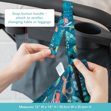 Bumkins Waterproof Wet Bag: Ideal for Baby, Travel, Pool