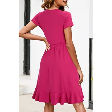 ULTRANICE Women Summer Dress 2024 Casual Elegant Midi Sundress