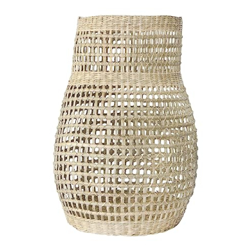 Bloomingville Decorative 20" Handwoven Natural Seagrass Vase for Unique Home Decor