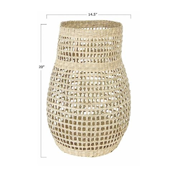 Bloomingville Handwoven Seagrass Vase for Home Decor