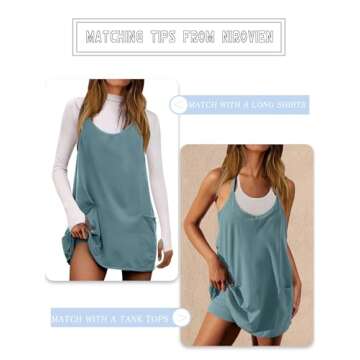 Nirovien Mini Dress with Shorts for Active Women